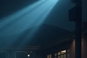 第二排靠窗封面：教室第二排靠窗的桌面与光影