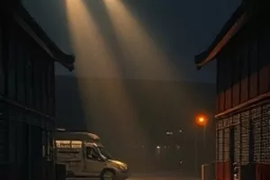 雪线之上封面：云雾之间的一道山脊与脚印